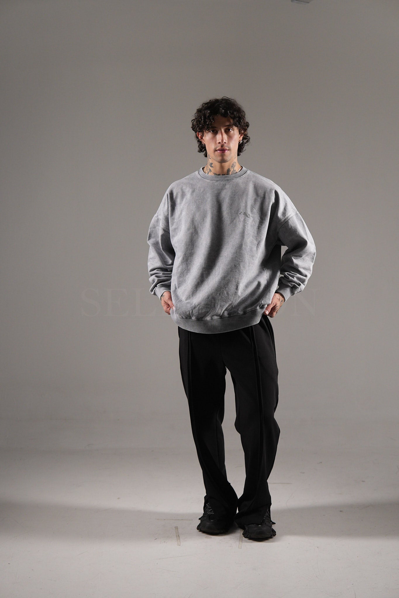 VINTAGE GREY HOODIE